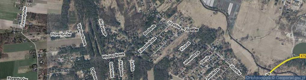 Zdjęcie satelitarne Kasztelańska ul.